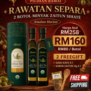 Minyak Zaitun Sihate - Set Combo 2 Botol