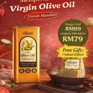 Minyak Zaitun Sihate Untuk Memasak - 1 Botol Pakej Cuba Dulu
