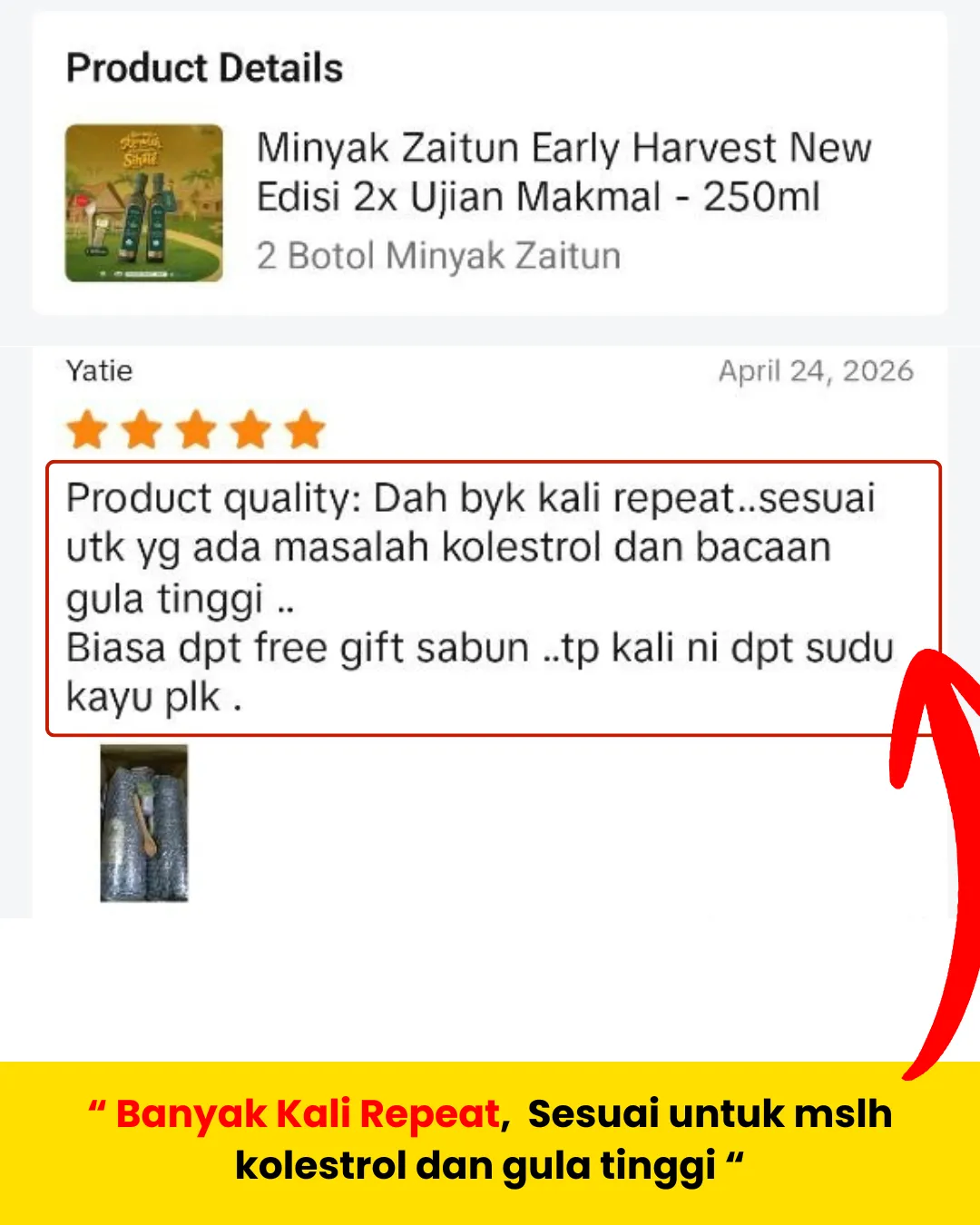 Sesuai Untuk Masalah Kolestrol dan Gula Tinggi