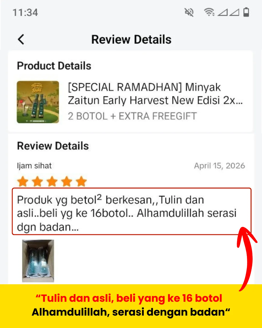 Serasi Dengan Badan, Beli Repeat